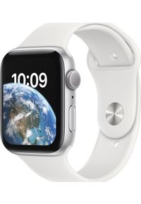 APPLE - Smartwatch Apple Watch SE 2022 GPS 44mm Silver Alu Sport Biały (MNK23WB/A). Rodzaj zegarka: smartwatch. Kolor: biały. Styl: sportowy