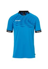 KEMPA - Koszulka dla dzieci Kempa Wave 26. Kolor: niebieski, czarny, wielokolorowy. Wzór: kolorowy