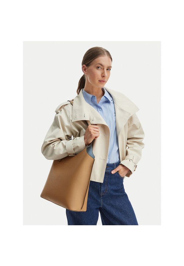 TOMMY HILFIGER - Torebka Tommy Hilfiger. Kolor: brązowy