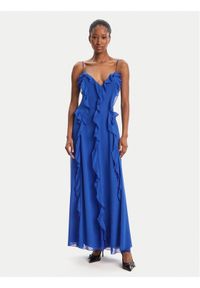BARDOT - Bardot Sukienka wieczorowa Veris Ruffle 60007DB Niebieski Regular Fit. Kolor: niebieski. Materiał: syntetyk. Styl: wizytowy #1
