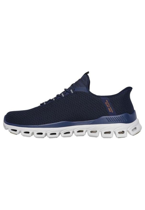 skechers - Buty męskie sneakersy Skechers Glide-Step Slip-Ins. Kolor: niebieski