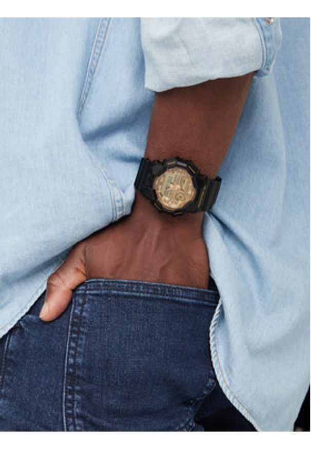 G-Shock Zegarek GA-010GGB-1A9ER Czarny. Kolor: czarny. Materiał: syntetyk