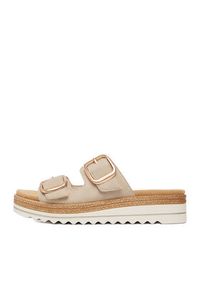 Remonte Klapki CEO-D0Q66-62 Beżowy jasny. Kolor: beżowy. Materiał: skóra, syntetyk #4