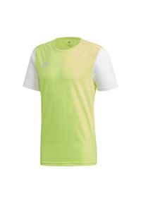 Adidas - Koszulka piłkarska adidas Estro 19 JSY. Kolor: biały, wielokolorowy, żółty. Materiał: jersey. Sport: piłka nożna #1
