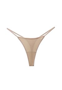 Intica - Stringi gładkie niewidoczne pod odzieżą Semra. Kolor: beżowy. Materiał: materiał. Wzór: gładki