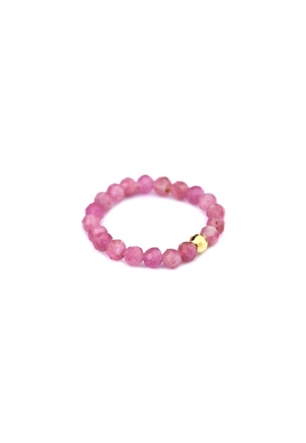 Brazi Druse Jewelry - Pierścionek Turmalin Różowy. Materiał: srebrne. Kolor: różowy