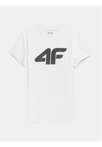 4f - 4F T-Shirt 4FWSS24TTSHM1155 Biały Regular Fit. Kolor: biały. Materiał: bawełna #4