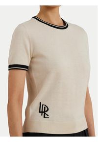 Lauren Ralph Lauren - LAUREN RALPH LAUREN Sweter 200963659001 Écru Relaxed Fit. Materiał: bawełna #4