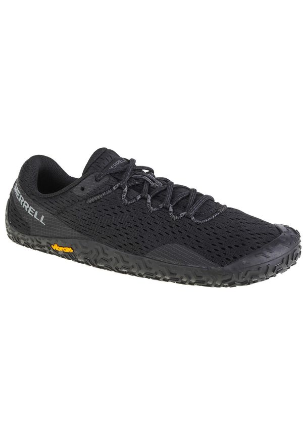 Buty do biegania damskie Merrell Vapor Glove 6. Kolor: czarny. Materiał: materiał, syntetyk