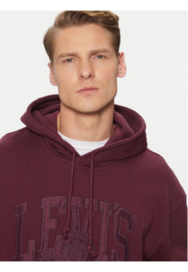Levi's® Bluza Graphic 38479-0404 Fioletowy Relaxed Fit. Kolor: fioletowy. Materiał: bawełna