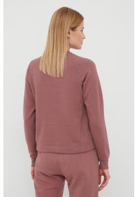 Peak Performance bluza damska kolor różowy z nadrukiem. Kolor: różowy. Długość rękawa: raglanowy rękaw. Wzór: nadruk