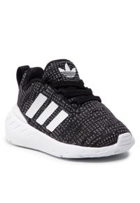 Adidas - Buty adidas Swift Run 22 El I GW8184 Cblack/Ftwwht/Grefiv. Kolor: czarny. Materiał: materiał. Sport: bieganie