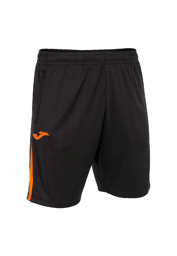 Szorty Joma Championship VII czarno-pomarańczowe XS. Kolor: wielokolorowy, czarny, pomarańczowy. Długość: krótkie. Sport: piłka nożna