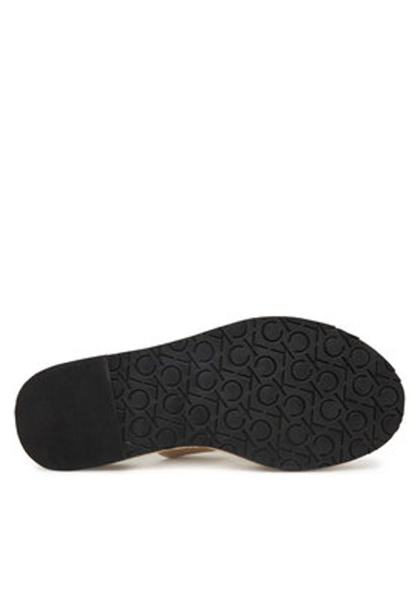 Calvin Klein Espadryle Flatform Wedge Slide - He HW0HW02374 Écru. Materiał: skóra