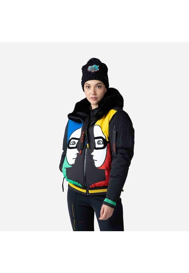 Kurtka narciarska damska Rossignol W Space Bomber Jacket. Kolor: czarny. Sezon: zima. Sport: narciarstwo
