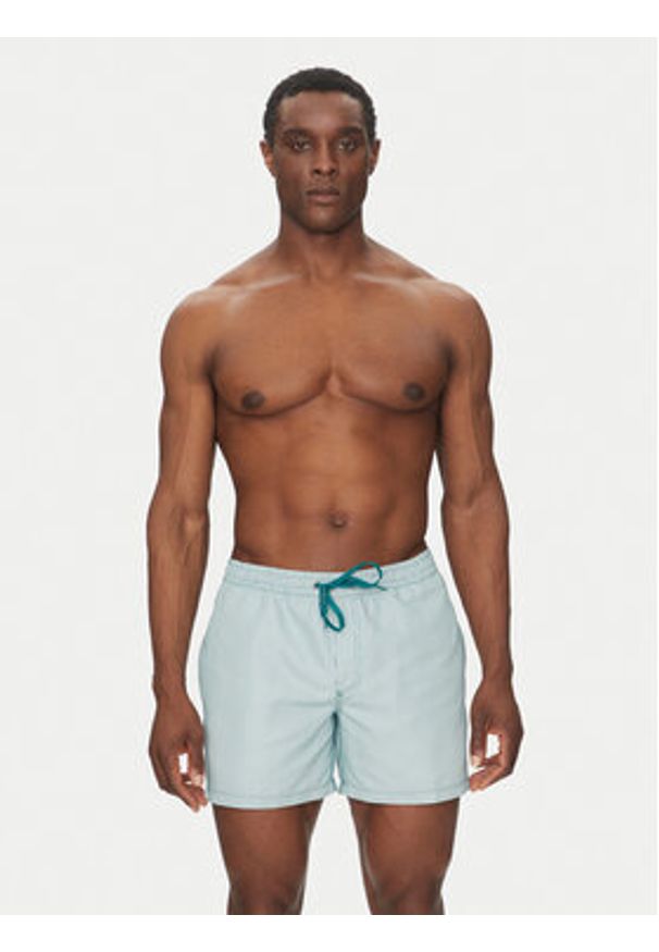Quiksilver Szorty kąpielowe EQYJV04101 Zielony Regular Fit. Kolor: zielony. Materiał: syntetyk