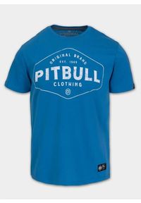 PITBULL - Pitbull Lekka bawełniana koszulka Pitbull Co. Niebieska. Kolor: niebieski. Materiał: bawełna
