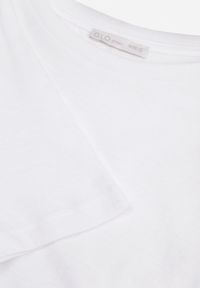 Renee - Biały T-shirt Errona. Kolor: biały. Materiał: jeans, dzianina. Długość rękawa: krótki rękaw. Długość: krótkie #8