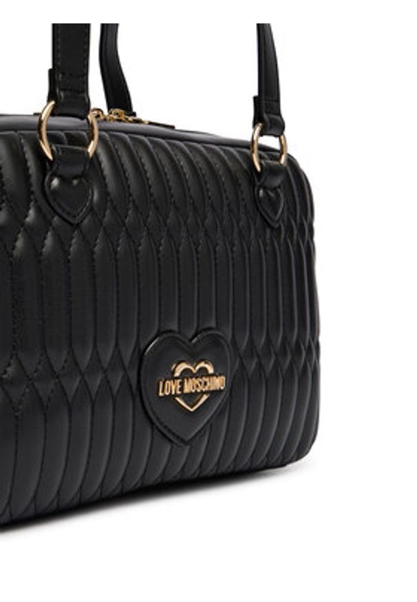 Love Moschino - LOVE MOSCHINO Torebka JC4034PP1OLJ0000 Czarny. Kolor: czarny. Materiał: skórzane