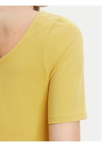 United Colors of Benetton - United Colors Of Benetton T-Shirt 3FJHD109K Żółty Slim Fit. Kolor: żółty. Materiał: bawełna #4
