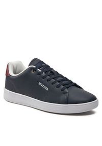 TOMMY HILFIGER - Tommy Hilfiger Sneakersy Court Cupsole Rwb Lth FM0FM04966 Granatowy. Kolor: niebieski #6