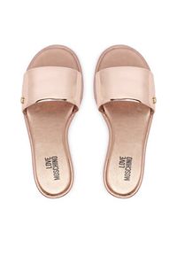 Love Moschino - LOVE MOSCHINO Klapki JA28262G0OJE0600 Różowy. Kolor: różowy. Materiał: materiał #4