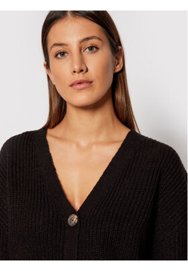 Vero Moda Kardigan Lea 10249632 Czarny Relaxed Fit. Kolor: czarny. Materiał: syntetyk