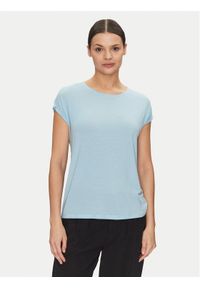 Vero Moda T-Shirt Ava 10284468 Niebieski Regular Fit. Kolor: niebieski. Materiał: lyocell