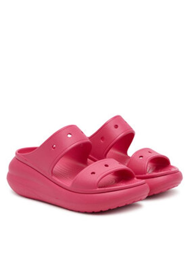 Crocs Klapki Classic Crush Sandal 207670 Różowy. Kolor: różowy