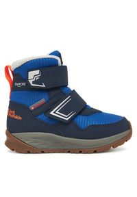 Śniegowce Jack Wolfskin. Kolor: niebieski. Materiał: polar