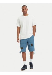 Aeronautica Militare Szorty materiałowe 261BE0041UCT01122 Niebieski Regular Fit. Kolor: niebieski. Materiał: bawełna #5