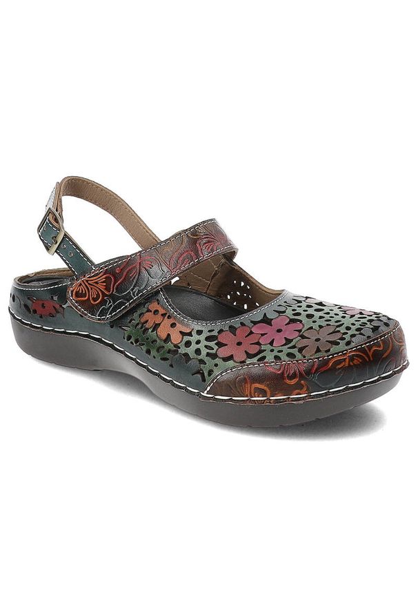 Czarne Sandały Laura Vita Modne Buty Damskie. Kolor: czarny. Materiał: jeans, materiał. Sezon: lato