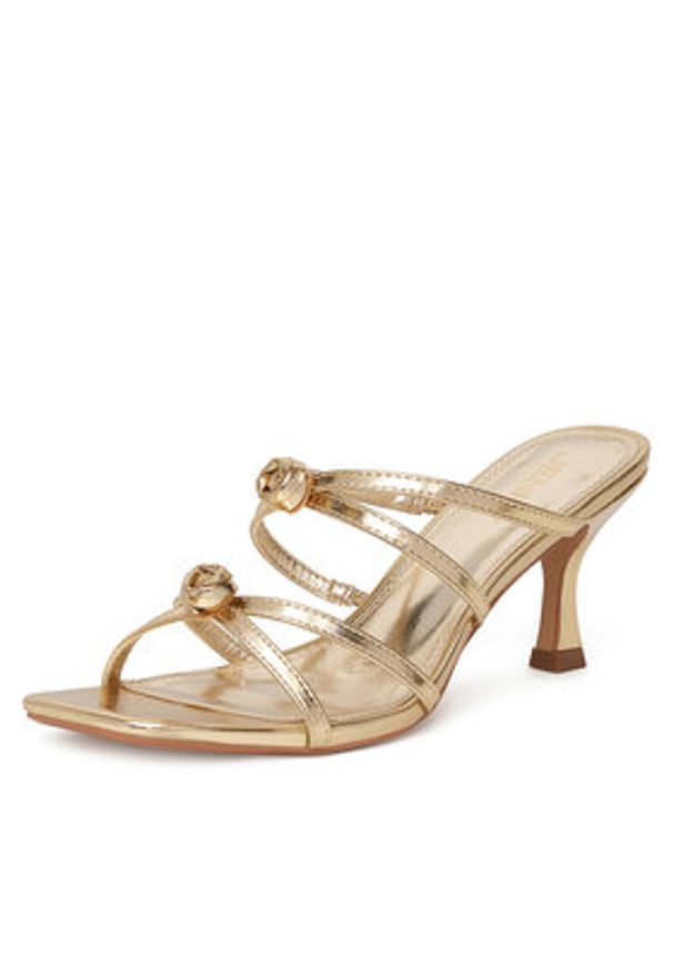 Jenny - JENNY Klapki CWBFFS20S-1 Złoty. Kolor: złoty. Materiał: skóra