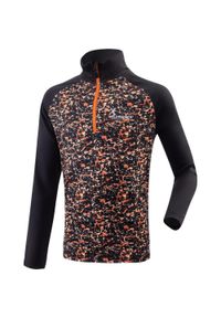 Silvini - Bluza dla dzieci Climatex Hael czarna, oddychająca 158. Kolor: czarny, pomarańczowy, wielokolorowy. Materiał: poliester, elastan #1