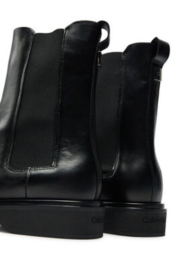 Calvin Klein Sztyblety HW0HW02180 Czarny. Kolor: czarny. Materiał: skóra