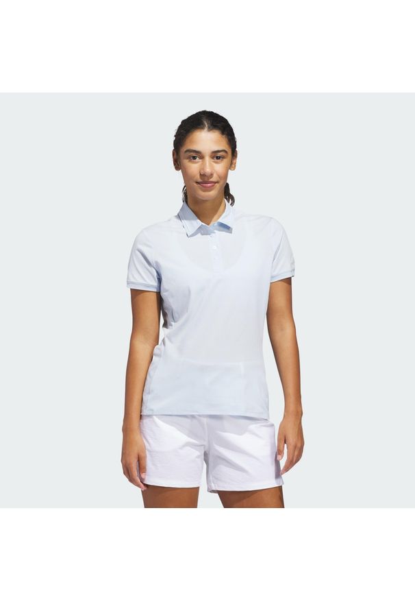 Adidas - Koszulka Ultimate365 Tour Twistknit Polo. Typ kołnierza: polo. Kolor: niebieski. Materiał: materiał. Styl: sportowy