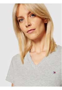 TOMMY HILFIGER - Tommy Hilfiger T-Shirt Heri Tage WW0WW24969 Szary Regular Fit. Kolor: szary. Materiał: bawełna #5