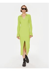 Hugo Sukienka dzianinowa Sharren 50507922 Zielony Slim Fit. Kolor: zielony. Materiał: wiskoza #5