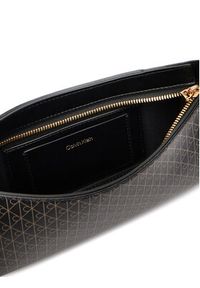 Calvin Klein Torebka Emblem Aop Small Shoulder Bag LV04F3324G Czarny. Kolor: czarny. Materiał: skórzane #3