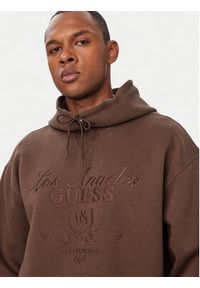 Guess Bluza Z6YQ21 K4991 Brązowy ciemny Regular Fit. Kolor: brązowy. Materiał: bawełna #2