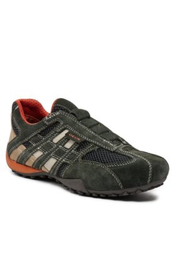 Geox Półbuty U Snake L U4207L 02214 C1300 Zielony. Kolor: zielony. Materiał: materiał