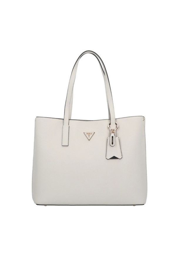 Guess - GUESS Biała damska torebka Girlfriend Tote. Kolor: biały. Styl: casual, elegancki