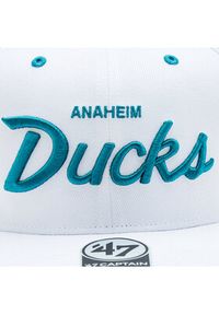 47 Brand Czapka z daszkiem NHL Anaheim Ducks Crosstown Pop '47 CAPTAIN H-CRSPP25WBP-WH Biały. Kolor: biały. Materiał: materiał #2