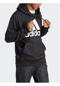 Adidas - adidas Bluza Essentials French Terry Big Logo Hoodie IC9363 Czarny Regular Fit. Kolor: czarny. Materiał: bawełna