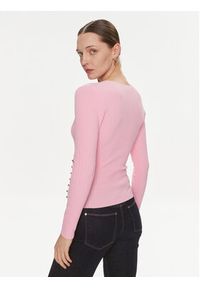 Morgan Sweter 241-MCAT Różowy Regular Fit. Kolor: różowy. Materiał: wiskoza #5