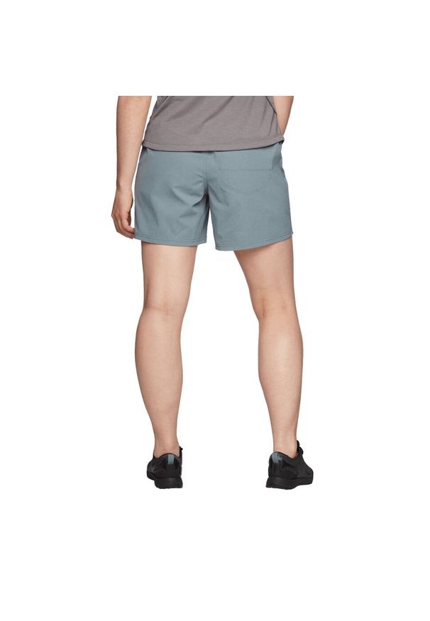 Krótkie spodenki turystyczne damskie Black Diamond Sierra Shorts. Kolor: niebieski. Długość: krótkie