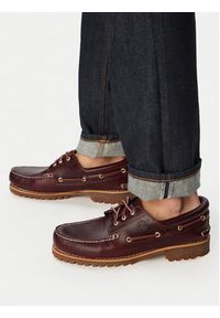 Timberland Mokasyny Authentics Boat 3 Eye Classic TB0500096481 Brązowy. Kolor: brązowy. Materiał: skóra #5