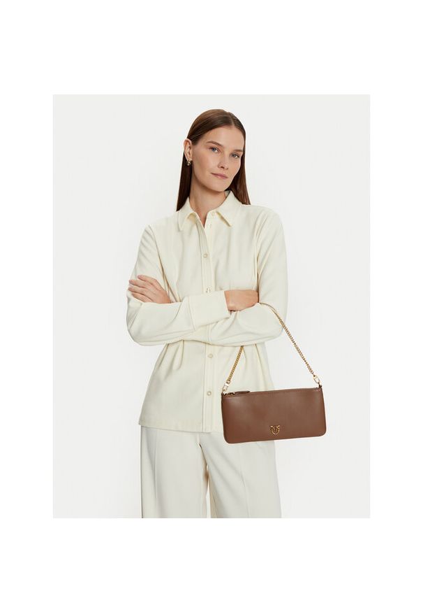 Pinko - Torebka PINKO. Kolor: brązowy