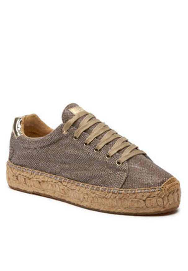 Replay Espadryle GWF22 .000.C0024S Złoty. Kolor: złoty. Materiał: skóra