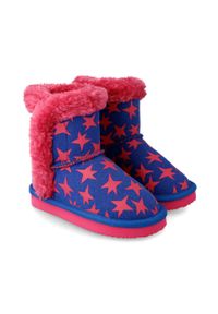 Agatha Ruiz de la Prada śniegowce dziecięce kolor niebieski. Nosek buta: okrągły. Kolor: niebieski. Materiał: polar, guma #3